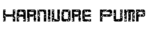 Karnivore Pump font preview