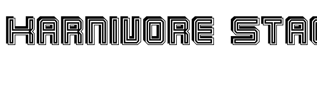 Karnivore Stack font preview