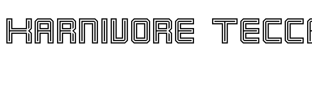 Karnivore Tecca font preview