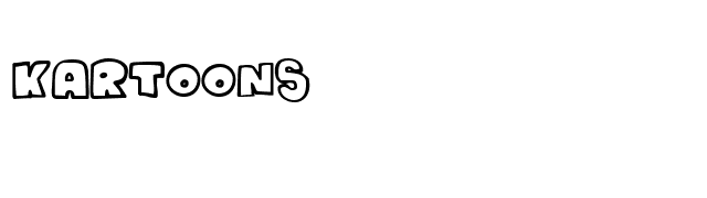 Kartoons font preview