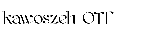 kawoszeh OTF font preview