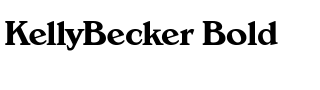 KellyBecker Bold font preview