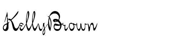 KellyBrown font preview