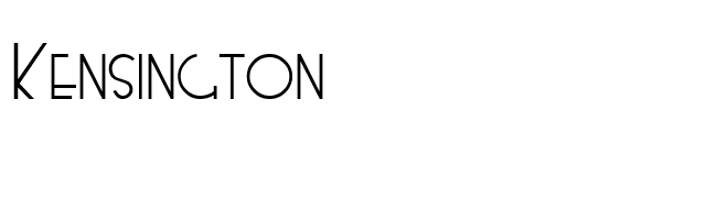 Kensington font preview
