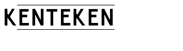 Kenteken font preview