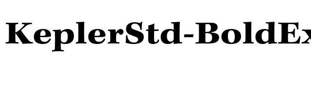 KeplerStd-BoldExtCapt font preview
