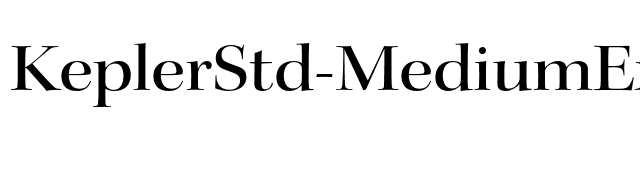 KeplerStd-MediumExtDisp font preview