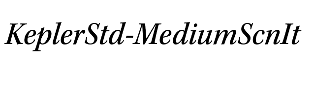 KeplerStd-MediumScnIt font preview