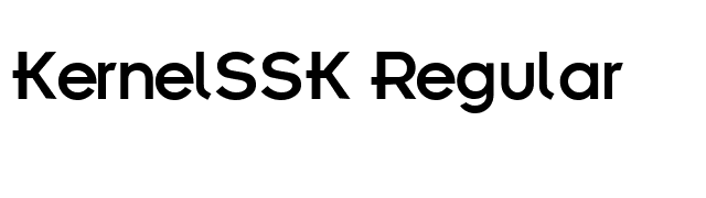 KernelSSK Regular font preview