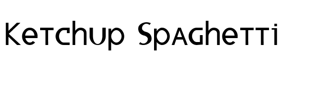 Ketchup Spaghetti font preview