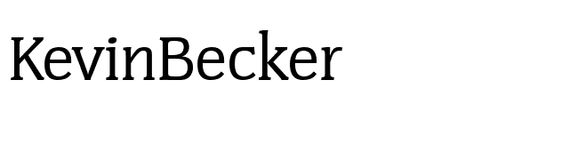 KevinBecker font preview