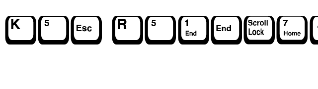 Key Regular font preview