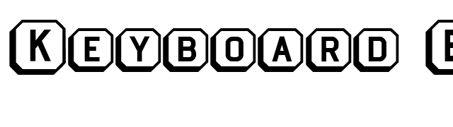Keyboard Bold font preview