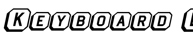Keyboard BoldItalic font preview