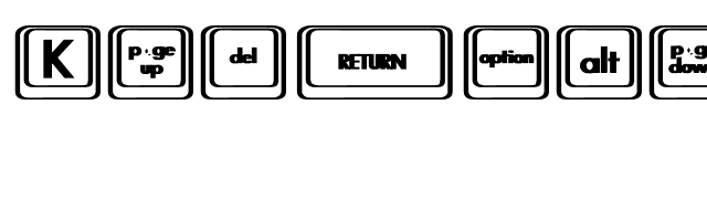 Keyboard KeysBT Bold font preview