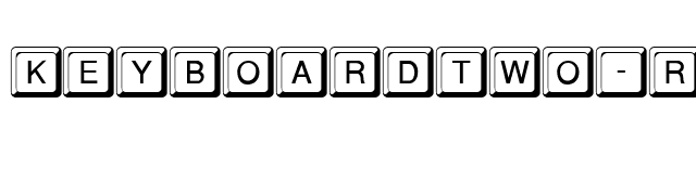 KeyboardTwo-Regular font preview