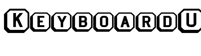 KeyboardUltraBold font preview