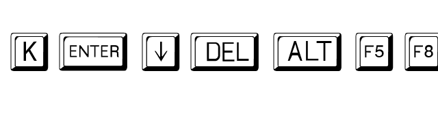 Keycaps font preview