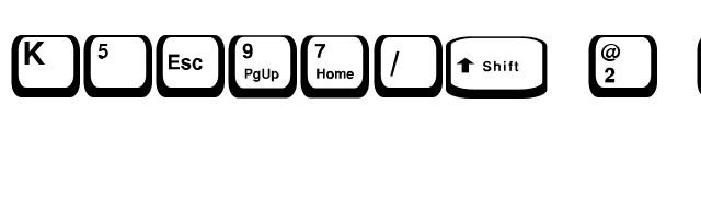 Keycaps 2 Normal font preview