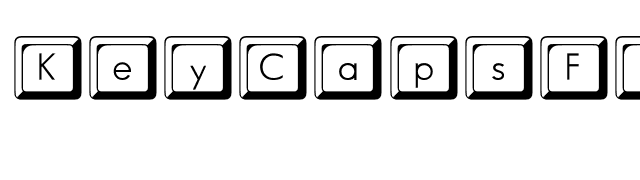 KeyCapsFLF font preview