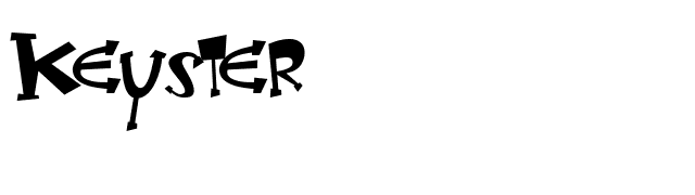 Keyster font preview