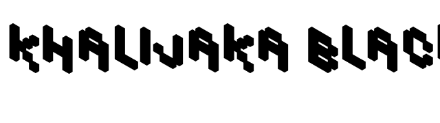 Khalijaka Black font preview