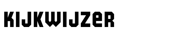 Kijkwijzer font preview