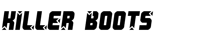 Killer boots font preview