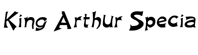 King Arthur Special Normal font preview