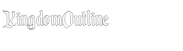 KingdomOutline font preview