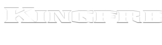 KingfreshOutline font preview