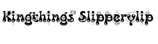 Kingthings Slipperylip font preview