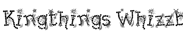 Kingthings Whizzbang font preview