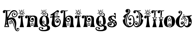 Kingthings Willow font preview