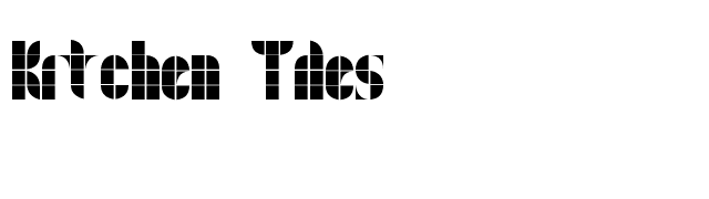 Kitchen Tiles font preview