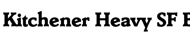 Kitchener Heavy SF Bold font preview