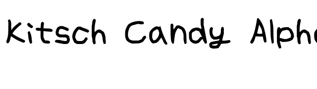 Kitsch Candy Alpha font preview