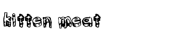 kitten meat font preview