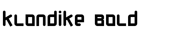 Klondike Bold font preview