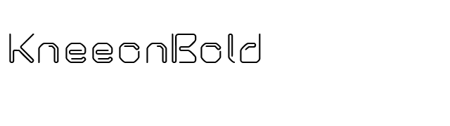 KneeonBold font preview