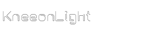 KneeonLight font preview