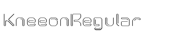 KneeonRegular font preview