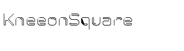 KneeonSquare font preview