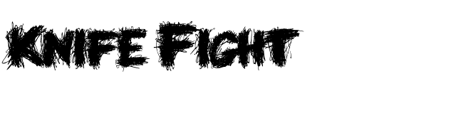 Knife Fight font preview