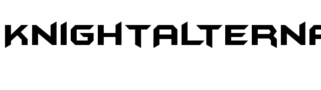 KnightAlternate font preview