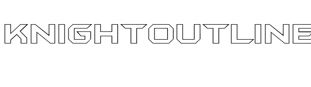 KnightOutline font preview