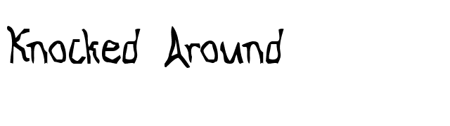 Knocked Around font preview