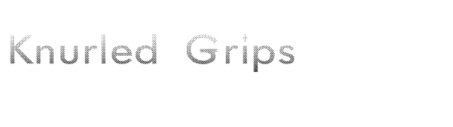 Knurled Grips font preview