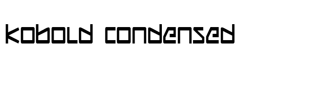 Kobold Condensed font preview