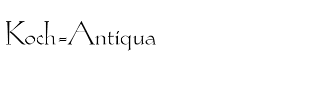 Koch-Antiqua font preview